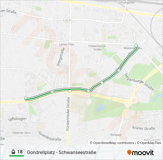 18 Light Rail Line Map