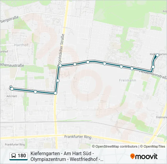 180 Bus Line Map