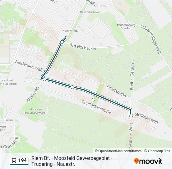 194 Bus Line Map