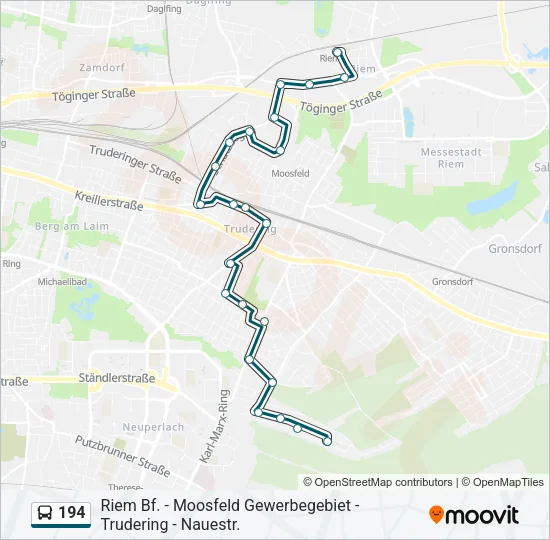 194 Bus Line Map