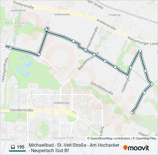 195 Route: Schedules, Stops & Maps - Am Hochacker (updated)