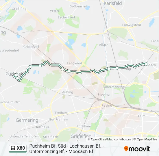 X80 Bus Line Map