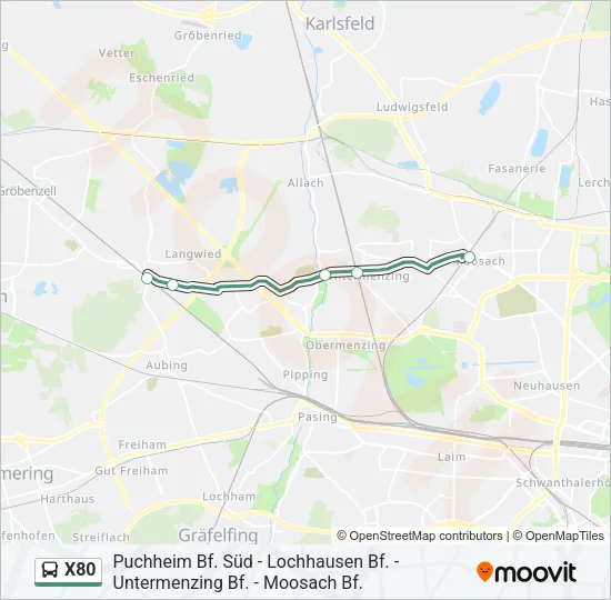 X80 Bus Line Map