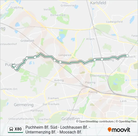 X80 Bus Line Map