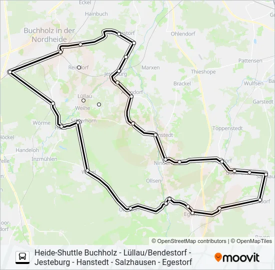 HEIDE-SHUTTLE 3 Bus Line Map
