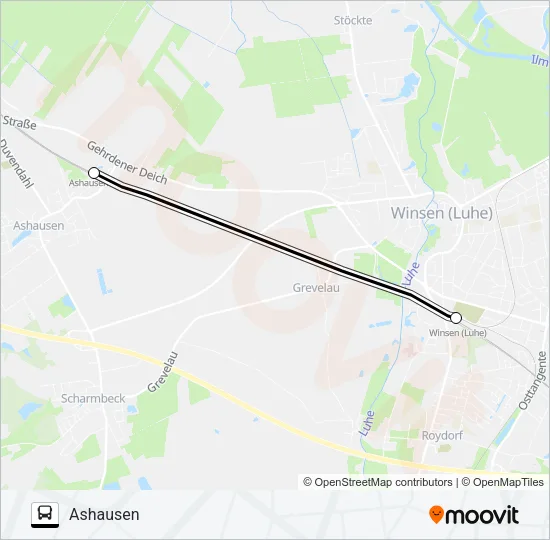 RB31-SEV Bus Line Map