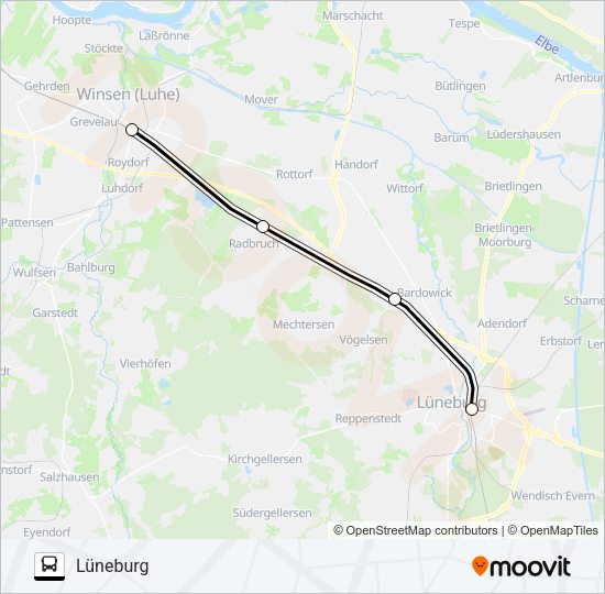 Автобус RB31-SEV: карта маршрута