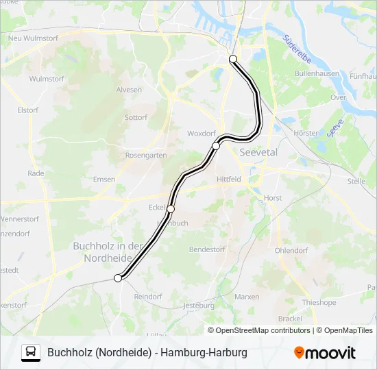 RB41-SEV Bus Line Map