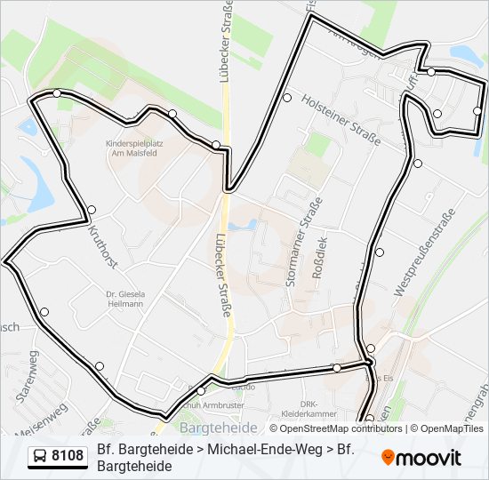 8108 bus Line Map