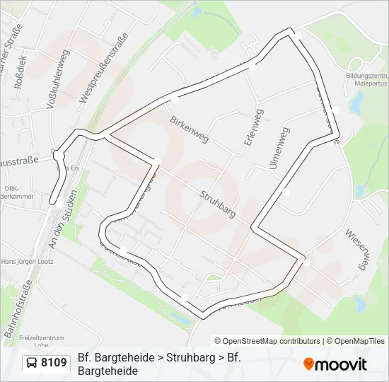 8109 Bus Line Map