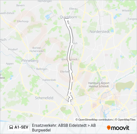 A1-SEV Bus Line Map
