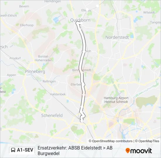 A1-SEV Bus Line Map