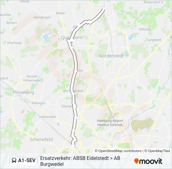 A1-SEV Bus Line Map