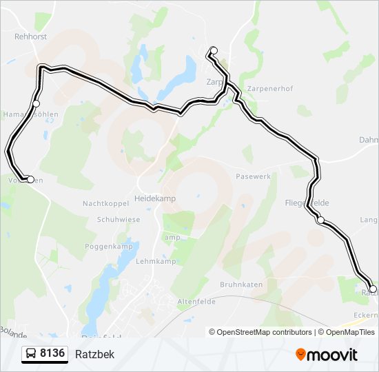 8136 bus Line Map