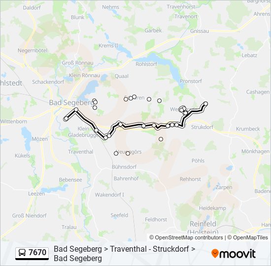 7670 bus Line Map