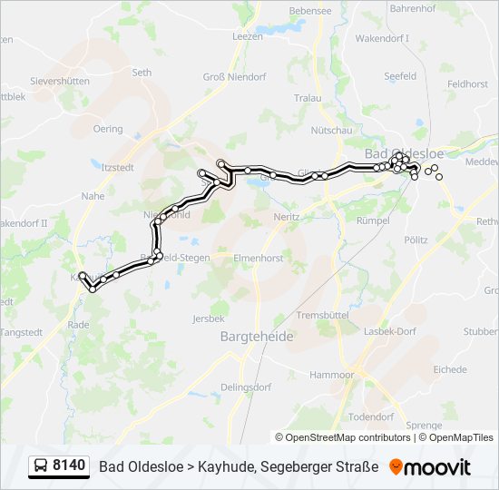 8140 Route: Schedules, Stops & Maps - Kayhude, Segeberger Straße (Updated)