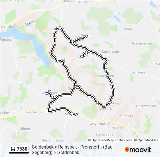 7680 bus Line Map