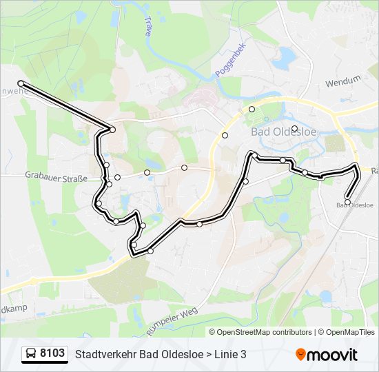 8103 bus Line Map