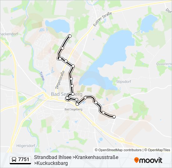 7751 bus Line Map