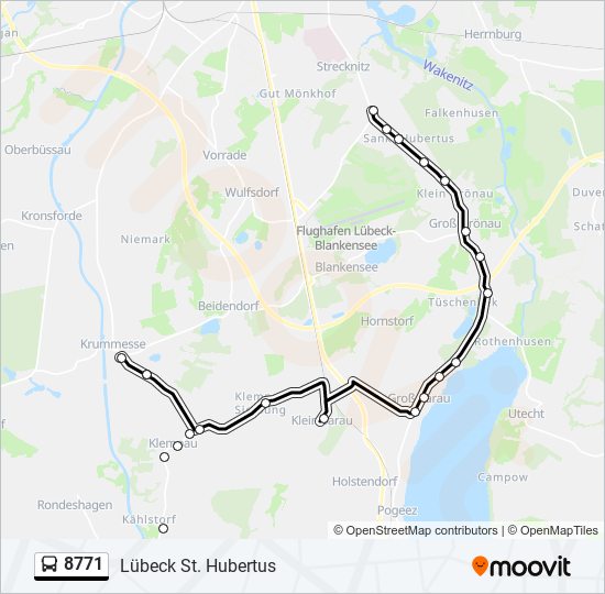 8771 bus Line Map