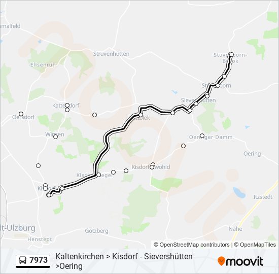 7973 bus Line Map