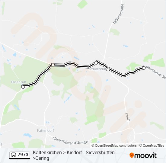 7973 bus Line Map