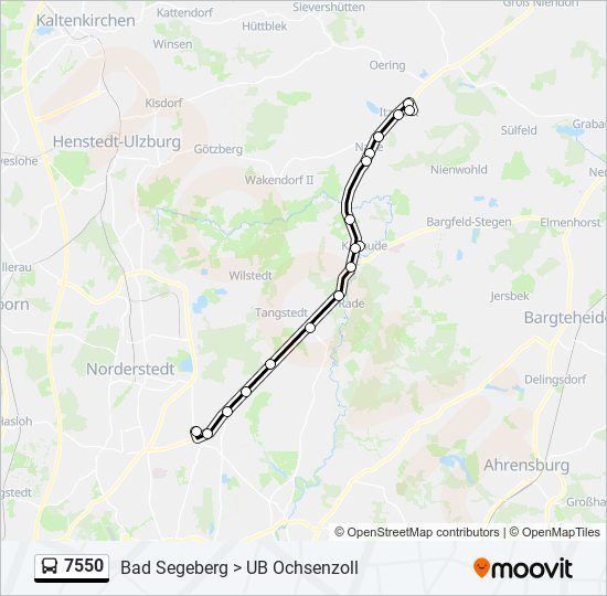 7550 bus Line Map