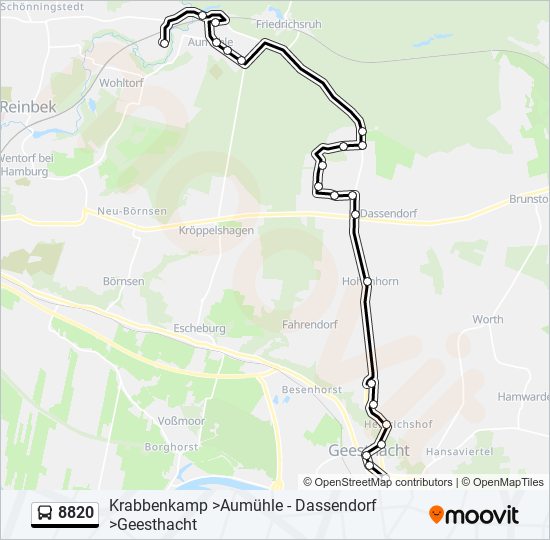 8820 bus Line Map