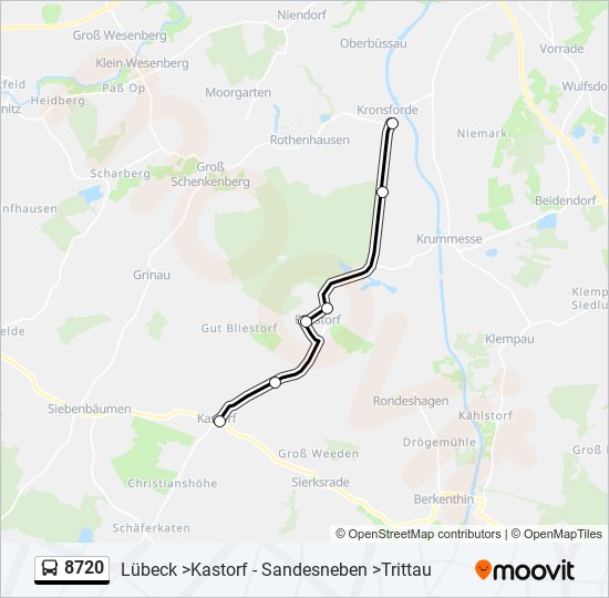 8720 bus Line Map