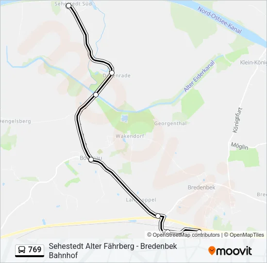 769 Bus Line Map