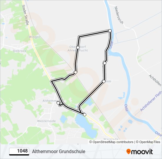 1048 bus Line Map