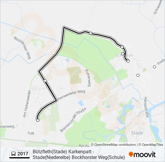 Buslinie 2017 Karte