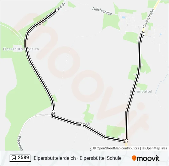 2589 Bus Line Map