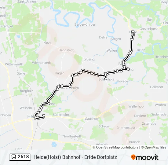 2618 Bus Line Map
