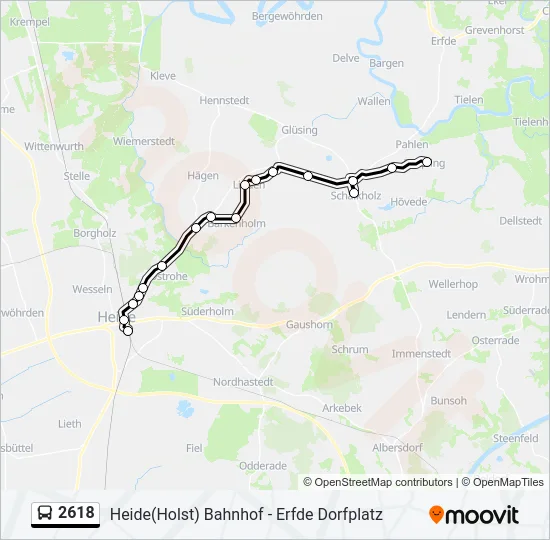 2618 Bus Line Map