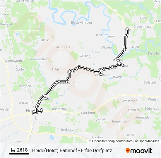 2618 Bus Line Map