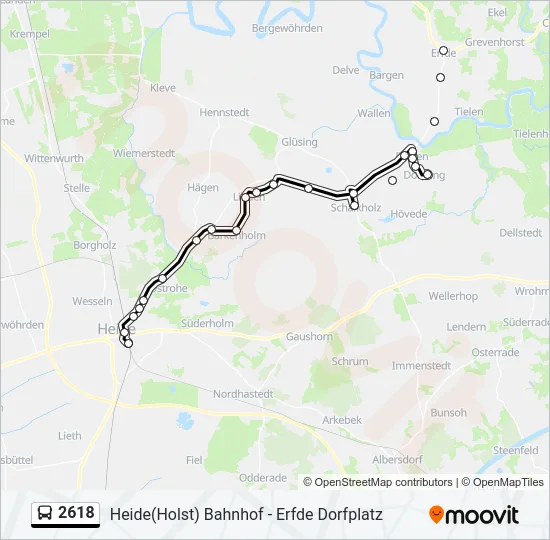 2618 Bus Line Map