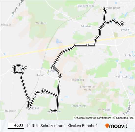 4603 bus Line Map