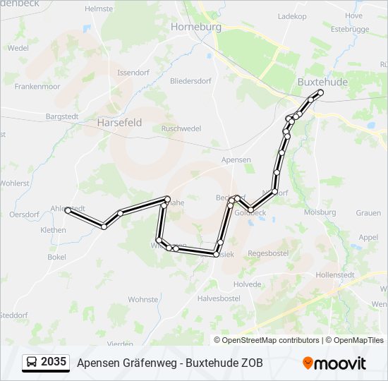 Автобус 2035: карта маршрута