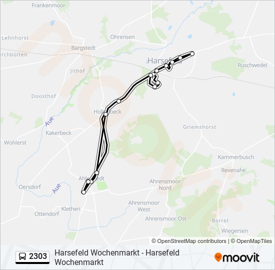 2303 bus Line Map