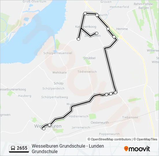 2655 Bus Line Map