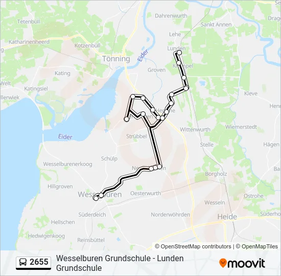 2655 Bus Line Map