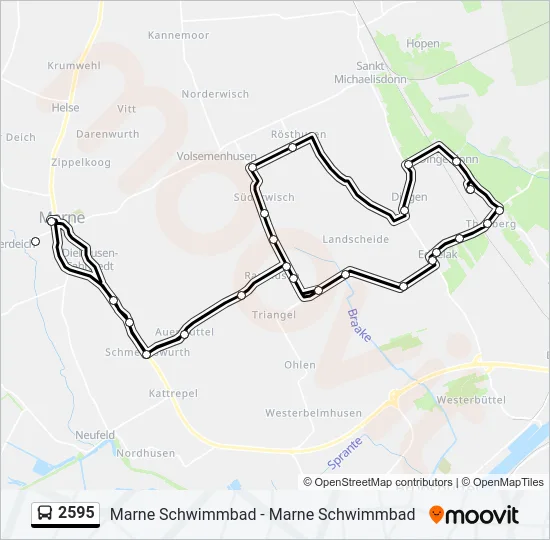 2595 Bus Line Map
