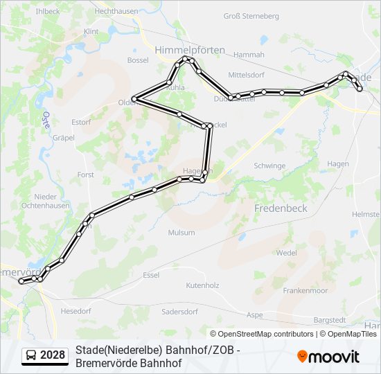 Buslinie 2028 Karte