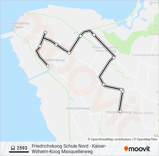2593 Bus Line Map
