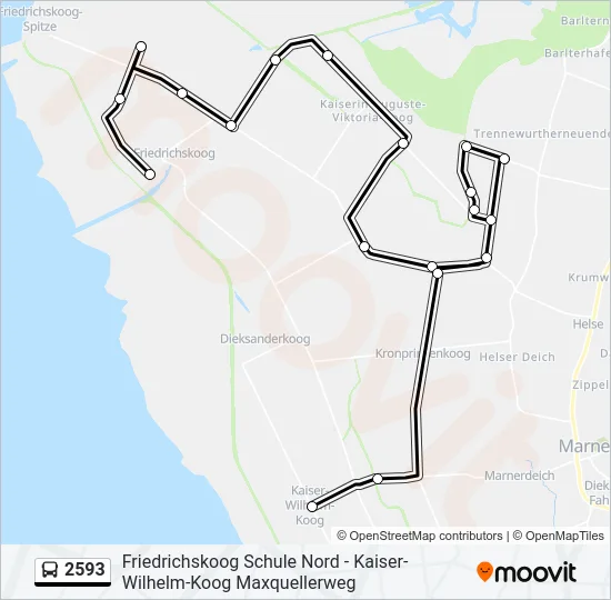 2593 Bus Line Map
