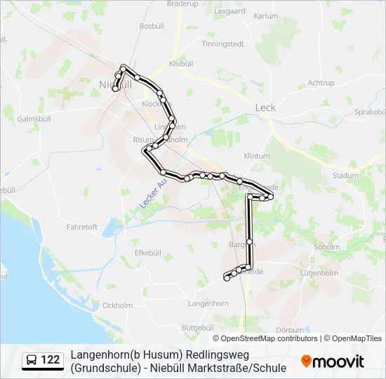 122 Bus Line Map