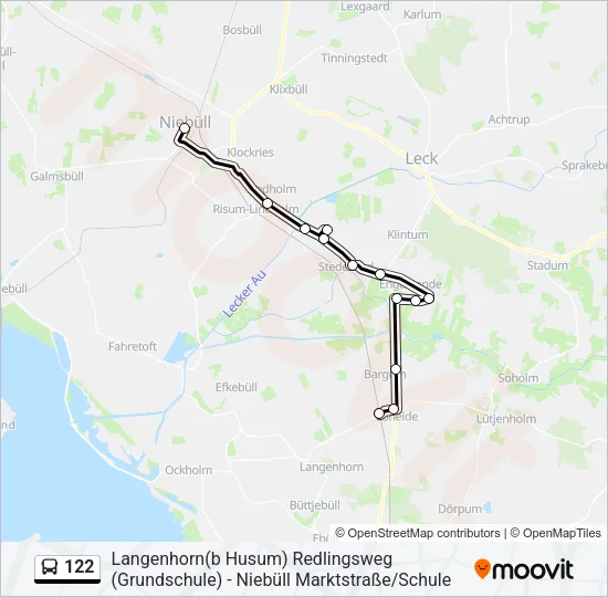 122 Bus Line Map