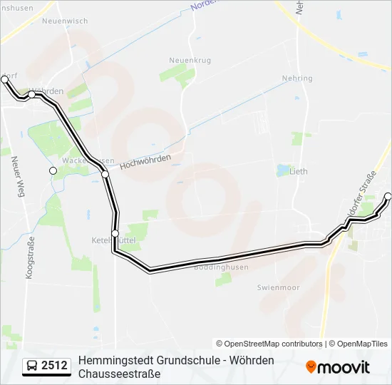 2512 Bus Line Map