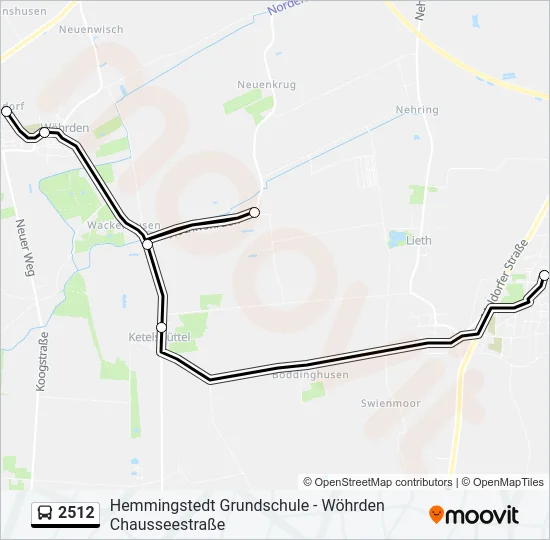 2512 Bus Line Map